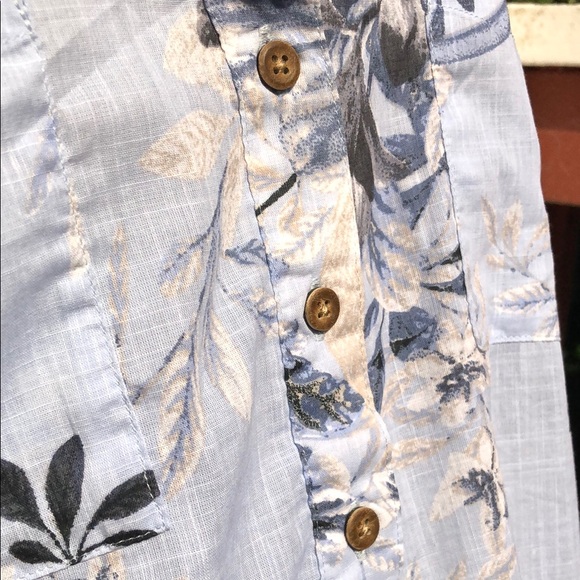 Croft & Barrow Blue Boxy Blouse with Mandarin Collar - Picture 8 of 14